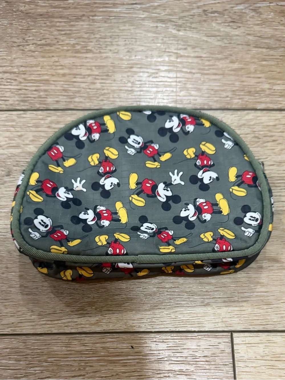 Disney Mickey Mouse Green Makeup Pouch